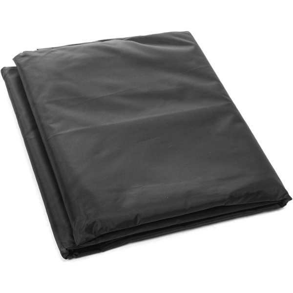 Sort Rund Ildstedsdæksel Polyester Støv- og Vandtæt til Komfur Brazier Beskyttelse (40x17.71 Tommer)