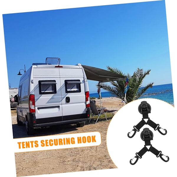 2 stk Teltsugningskop Frakkeholder Kroge Udendørstelt Udendørs Kroge Camping Kroge Camping Tarp Anker Bil Side Markise Krog Sugning C