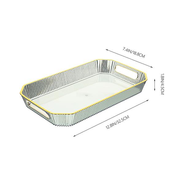 Frugtbakke Frugt Serveringsbakke Dekorativ Plastik Serveringsbakke Morgenmadsbakke Snack Serveringsbakke Grøn Green 32.5X18.8X4.5CM