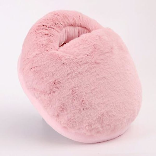 Unisex USB Fodvarmer Vinter Elektrisk Opvarmet Fod Støvle Hjemmesko Plys Varm Pink Pink