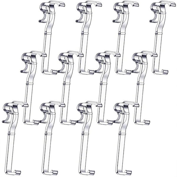 12 kpl Verhoklipsit 2,5 tuumaa (noin 7 cm) Piilotetut Verhoklipsit Näkymätön Verhoklipsit