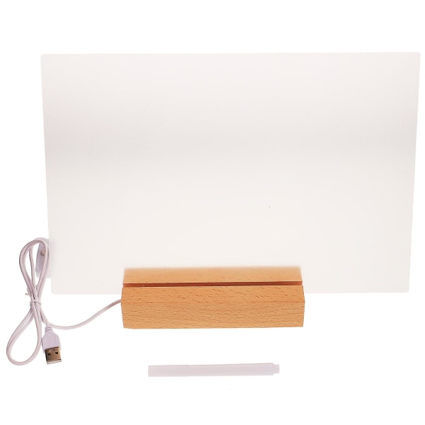 Kontorborde Hjem Akryl Memo Board Desktop Skrivetablet Desktop Note Memo Board Planlægger transparent 30X20X0.3CM