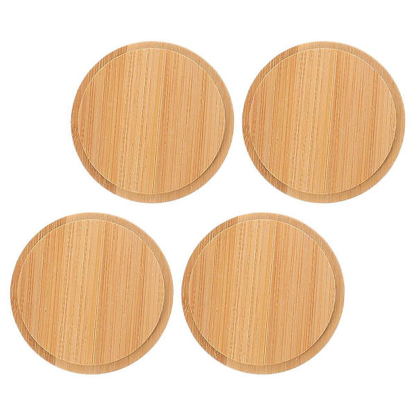 4 kpl Ruostumattomasta Teräksestä Valmistettua Kupin Kantta Monitoiminen Kupin Kansi Universaali Vuotamaton Mukin Kansi 8,1X8,1X0,9CM 8.1X8.1X0.9CM