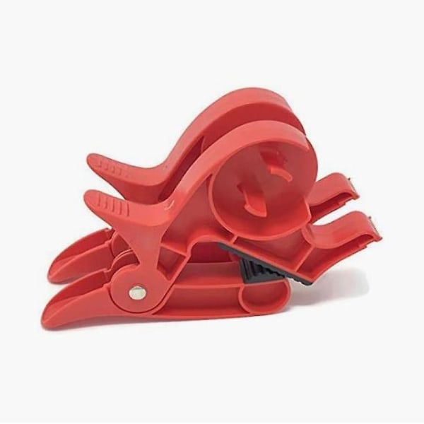 Bærbart innpakningsverktøy Wrap Clips Papirrullholder Clip Tape Dispenser (2stk) rød red