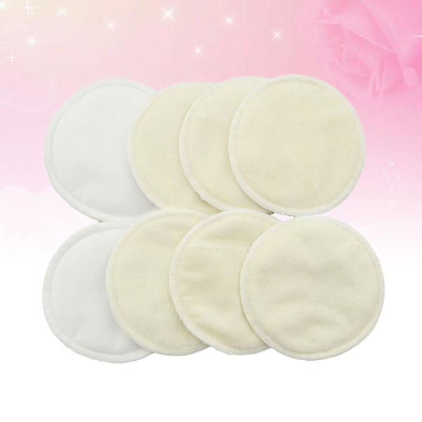 10 stk. Brystpude Vaskbar Mor Åndbar Bambusfiber Brystpude Lækagesikker Genanvendelig Brystpude (beige)Beige1 Beige 10Pcs