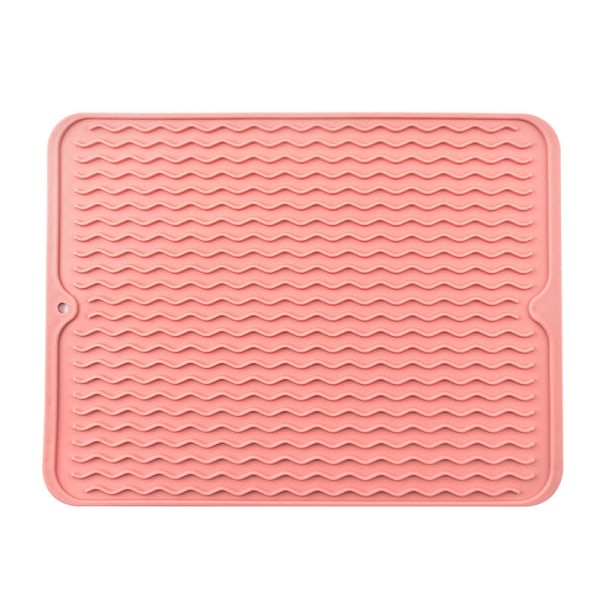 Varmebestandig silikonepude med 2 huller, (Pink 40*30 cm en)