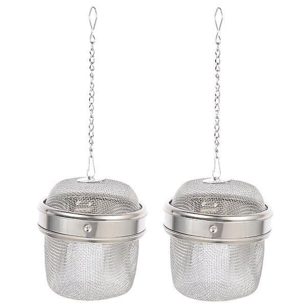2 kpl Ruostumattomasta Teräksestä Valmistettuja Korujen Pesukoreja Käytännöllinen Kellonpuhdistuskori Teepalloja Hopea6 Silver 6X6CM