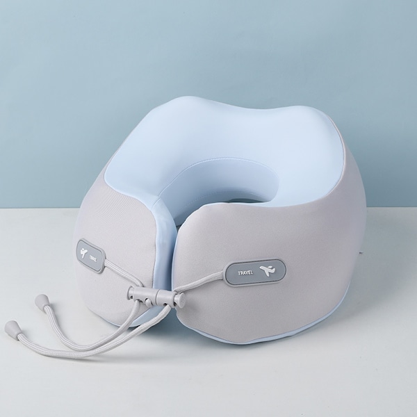 Memory Foam Resekudde Långsam Återhämtning U-formad Nackkudde*ryy Light Grey