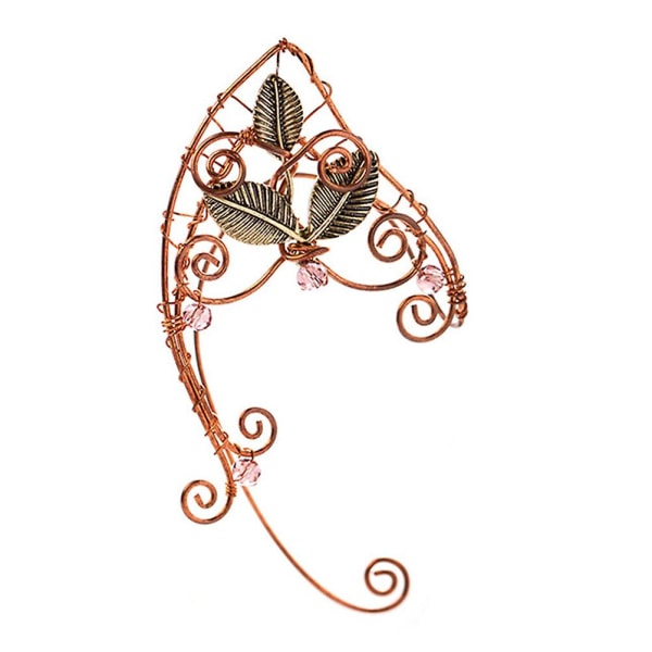Kostyme Ørepynt Kvinner Alv Øre Smykker Øre Crawler Ørepynt Jenter Klips Ørepynt Fe Alv Ørepynt Rose Gull 8x4cm Rose Gold 8x4cm
