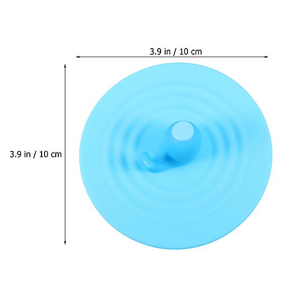 2 kpl Silikonimukien kannet Pölynkestävä Universaali Kupin Kannet Lusikankannattimella Sininen 10X10X3CM Blue 10X10X3CM