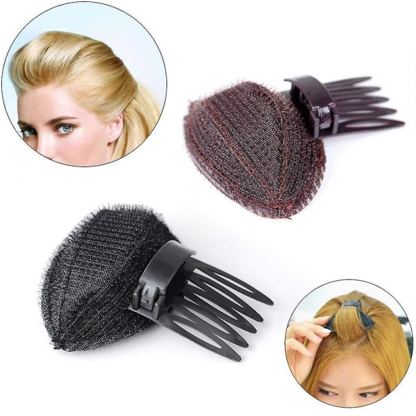 Perfect Puff Hårkudde, Osynlig Fluffig Hårkudde Svampklämma, Volym Hårbas Set