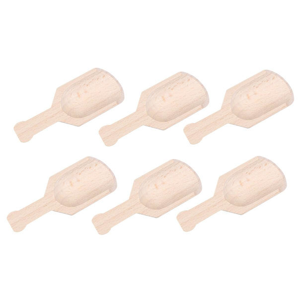 20 stk Små Saltskovler Flat Handtak Scoop Beech Teskje Melkepulver Scoops 20stk 2.8*8cm 20pcs 2.8*8cm