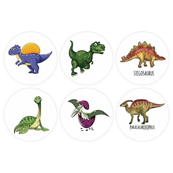 Dinosaurukset Tarrat Tarrat Käsityölahjat Laatikko Koriste DIY Sinetti Tarrat Piirretty Dinosaurukset Tarra-3.8cm