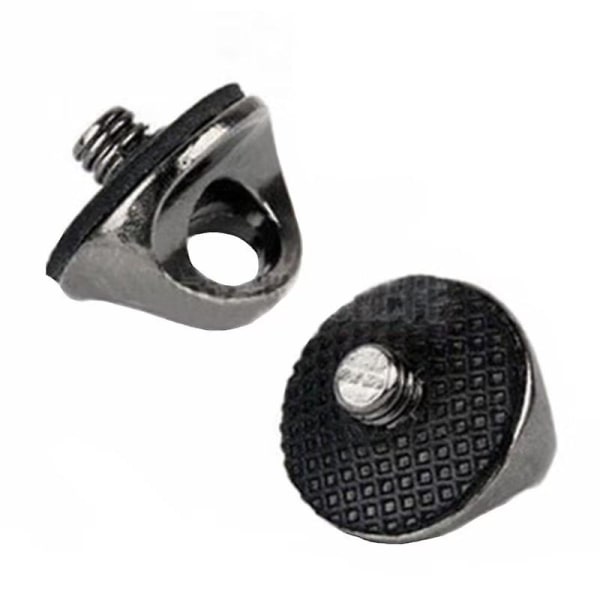 Halsstroppskrueholder, kameraskrue for hurtigutløsning Hurtigmontering av nakkeslyngestroppholder (10 stk, svart)