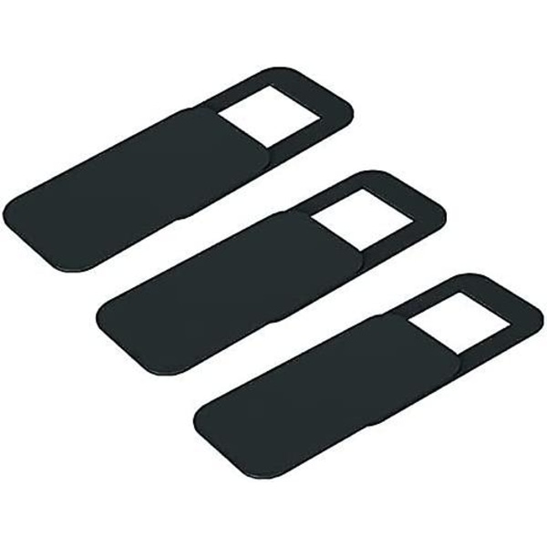 Webcam Dæksel, Pc, Laptop, Smartphone, Tablet, Voyeur Forebyggelse Funktion, Gaze Forebyggelse, 3 Plastdele (sort)