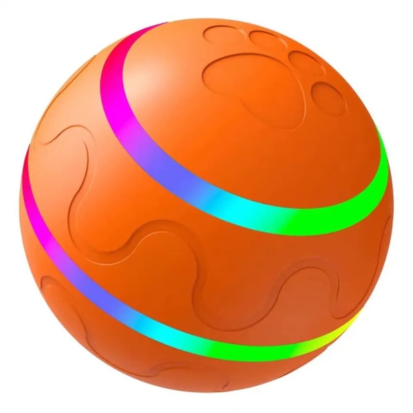 Kattelegetøj, Automatisk Bevægelig . DIY N i 1 Kæledyrs Smart Elektrisk Teaser, USB Opladbar (Orange)