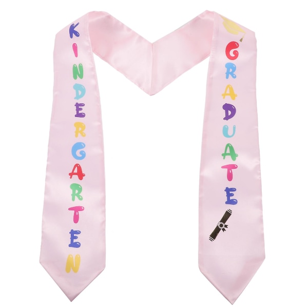 Graduations Slør til Børnehavebørn Dekorativt Graduerings Æres Slør til Børn Pink 130x9.5cm Pink 130x9.5cm