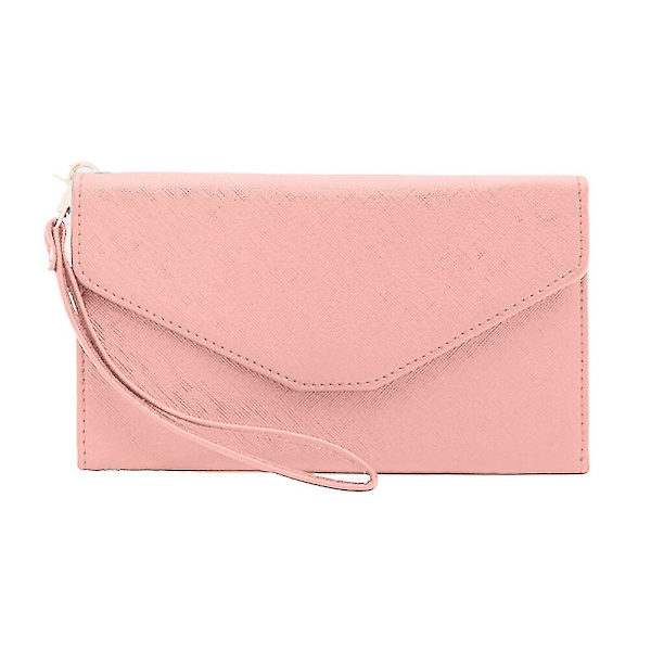 Multifunktionell Passhållare RFID-Blockering Praktisk Hållare Bärbar Väska Flygbiljetter Pass Resa Pink 19.2*11.5*1.5cm