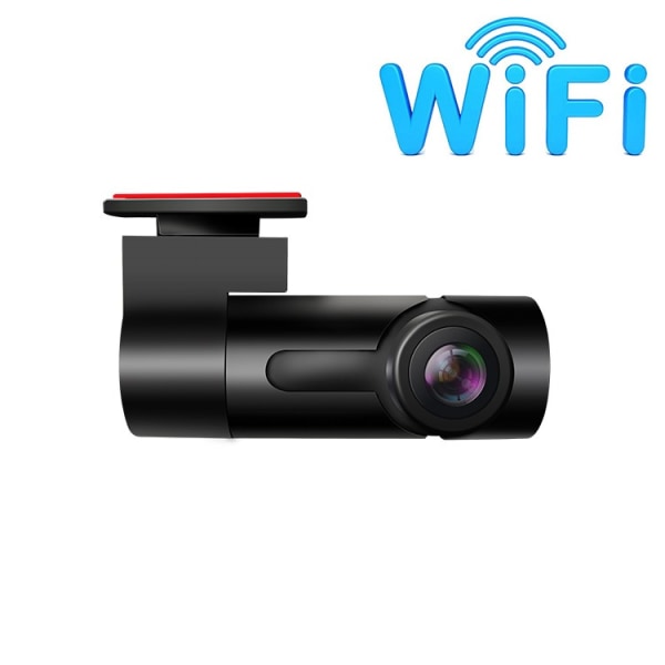 【Ny versjon 2022】Full HD 1080P WiFi Bil Dashcam, Bilkamera uten skjerm 140° Vidvinkel, Dash Cam med Loop-opptak, Parkeringsovervåking