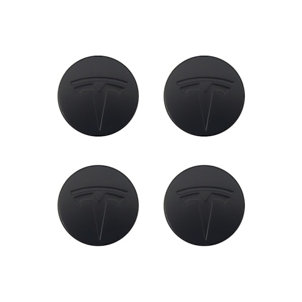 Passer Tesla Tesla Model 3 Navkapsel Logo - Sort Sort Etiket (Mat) (Firepak)_RY