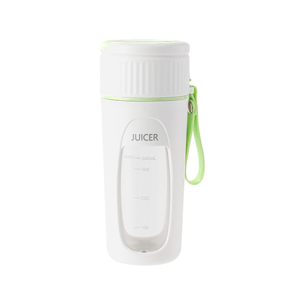 2025 340ml Mini Portabel Elektrisk USB Blender 8 Bladig Juicepress Multifunktionell Citruspress för Hotell Bil Hem Husbil Användning*ryy Green