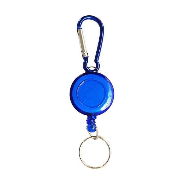 Retractable Key Chain Badge Reel Ski Pass Holder (10pcs, Color Random Delivery)