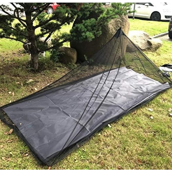 Camping Myggnett Seng Kompakt og Ultralett for Reise, Hull Mesh Netting for Camping og Fotturer, Uten Sovematte