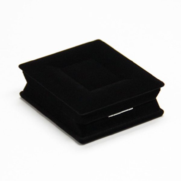 1 x Fløjl Halskæde Kæde Smykke Display Case Holder Organizer - Sort  kan også opbevare ring, øreringe og andre småting