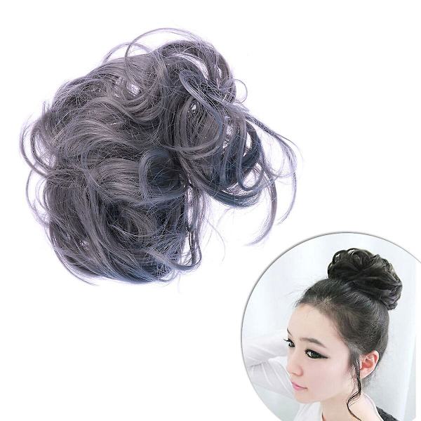 Damernas Mode Hårutvidgning Hästsvans Bun Hårstycken Scrunchie Elastisk Vågig Lockig Syntetisk Hårstycke