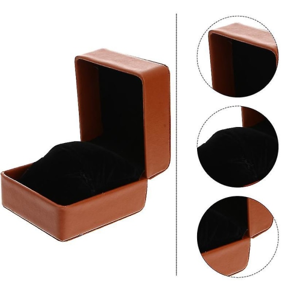 Lyxig Klockbox i PU-läder, Elegant Förvaringslåda för Armbandsur och Smycken