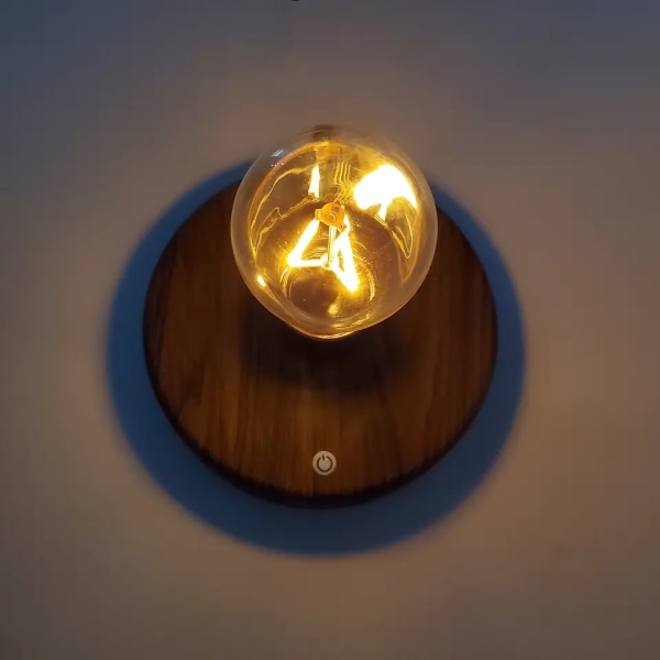 Magneettinen leijuva kelluva langaton LED-lamppu langattomalla laturilla, huoneen tai toimiston sisustukseen, ainutlaatuiset lahjat kaksi osaa