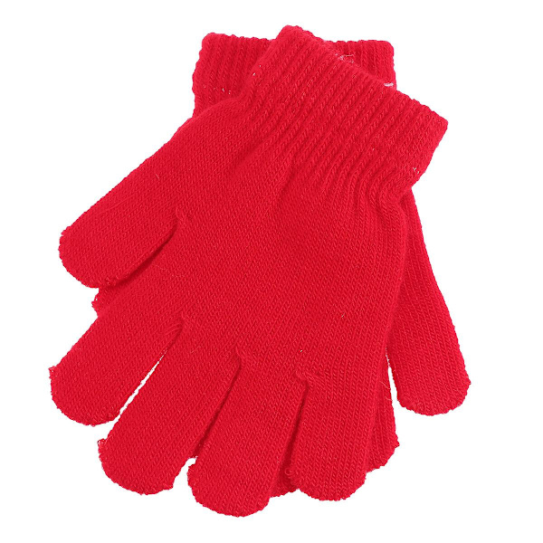 Barncykelhandskar Stickade Vantar Vinterhandskar Vita Fingerlösa Cykelvantar Barncykel Red