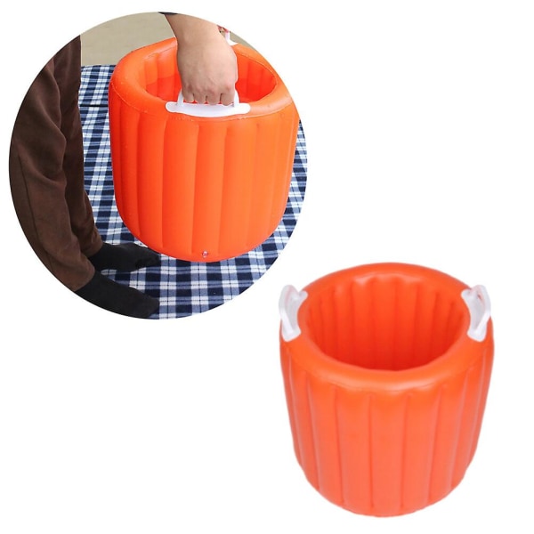 PVC Isposej Inflatable Spand, Foldbar Isposej, Orange Orange