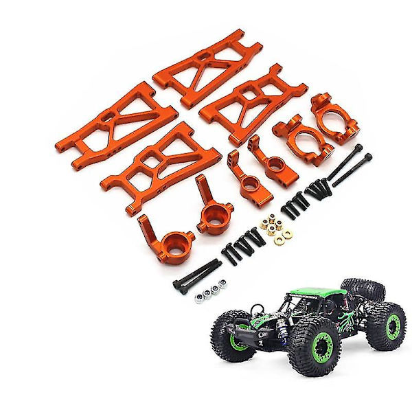 Metalluppgraderingsdelar Kit Upphängningsarmar Styrblock Kompatibla Med Zd Racing -10 Dbx10 1/10 Rc Biltillbehör,orange