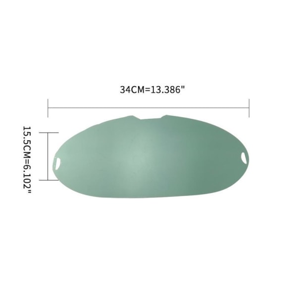 Sveisehjelm Linseutskifting, Stor Visningslinseutskifting 1mm Transparent For Industriell Ingeniørvirksomhet For Sveiser