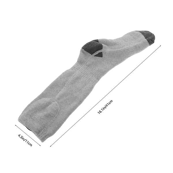 1 Par Intelligenta Uppvärmningsstrumpor Snygga Varma Strumpor Vinterstrumpor För Män Kvinnor Grå 41X11CM Grey 41X11CM