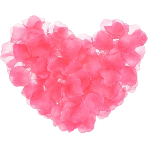 PackSilk Artificial Flower Petals, Light Red Wedding Faux Flowers 4.5CM x 4.5 cm for Wedding Centerpieces, Party Decoration