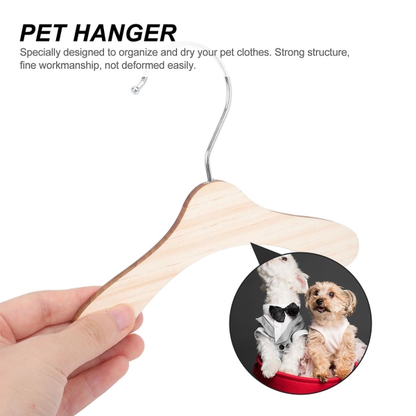 10 Pcs Childrens Hangers Cat Clothes Hanger Mini Clothes Hanger Pet Clothing Hanger Wood Hanger Kids