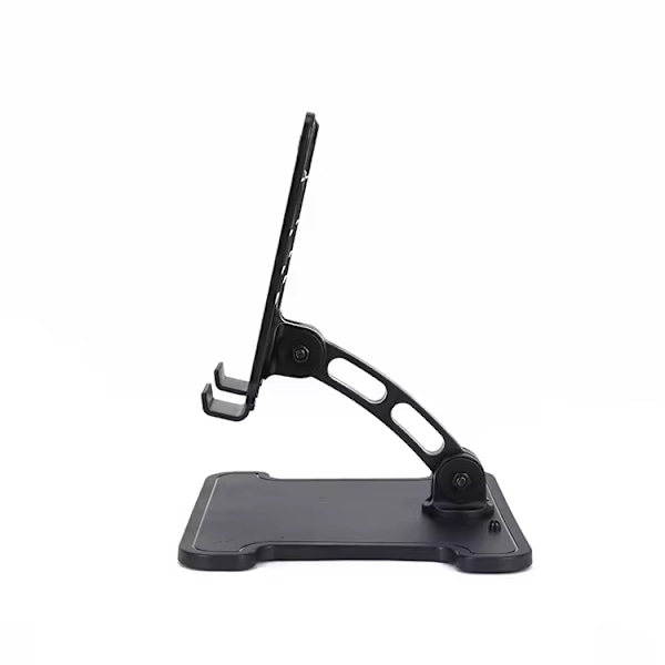 Bärbart Universellt Flexibelt Vikbart Aluminiumplattestativ Silikonbas Metallbord Laptopställ_xrzi black Aluminum Alloy