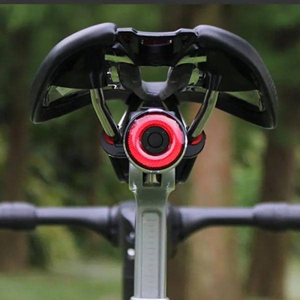 Smart Baklykta för Cykel, Bromsdetekterande Bakljus, Automatisk På/Av, Vattentät, USB Laddningsbar, Ultra Ljus LED Varningsbaklykta för Cykel