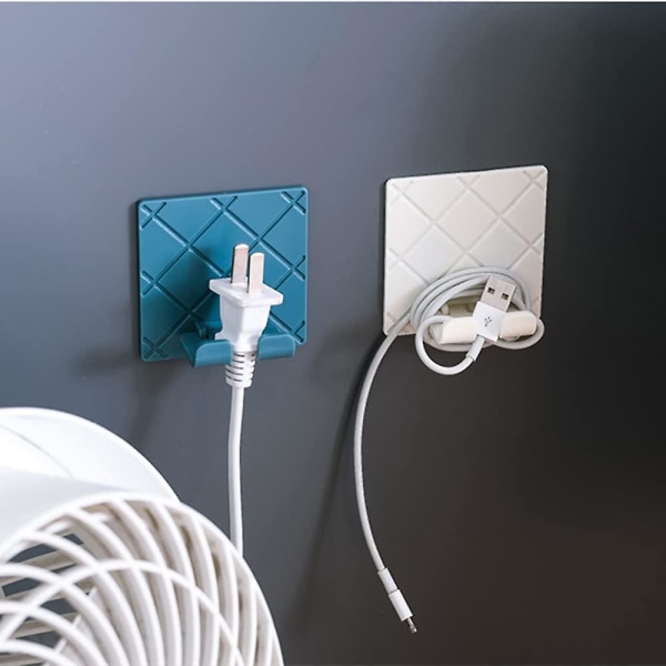 Pluggkrok Plastkrok Multifunktionell Pluggkrokar Självhäftande Krokar för Dörrkrokar, Handdukskrokar, Nyckelkrokar, Vägg, Dekorationskrokar (8 st, Svart+vit+grå)
