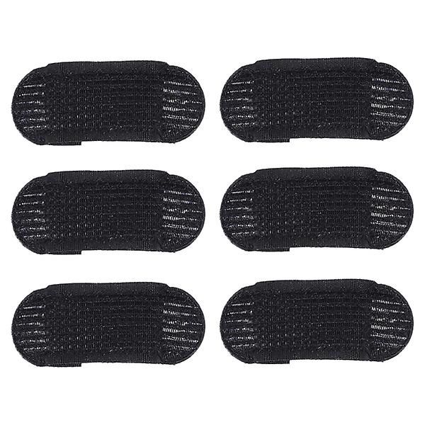 6 kpl Punotut Hiustenpidikkeet Hiusten Kohotuskampa Sieni Bump It Hiustenpidike Hiusten Pohja Bump Bump It Hiustenpehmuste Musta Black 7X2.8X0.5CM