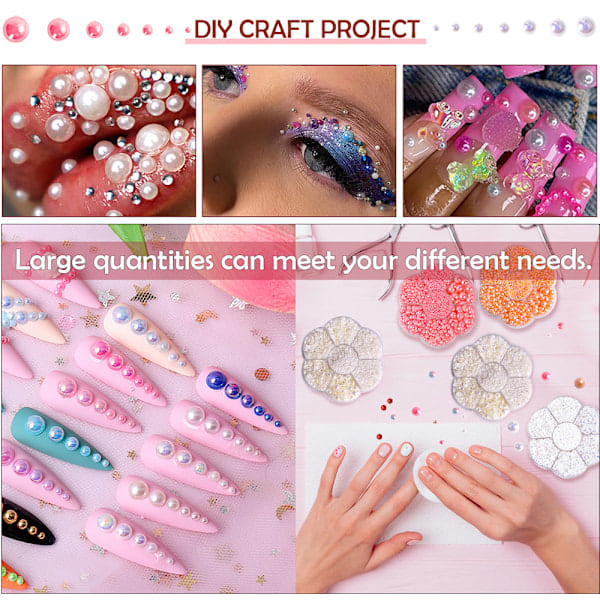 5645 Halvperler til hobby, Flatback-perler til DIY-tilbehør,_ryy