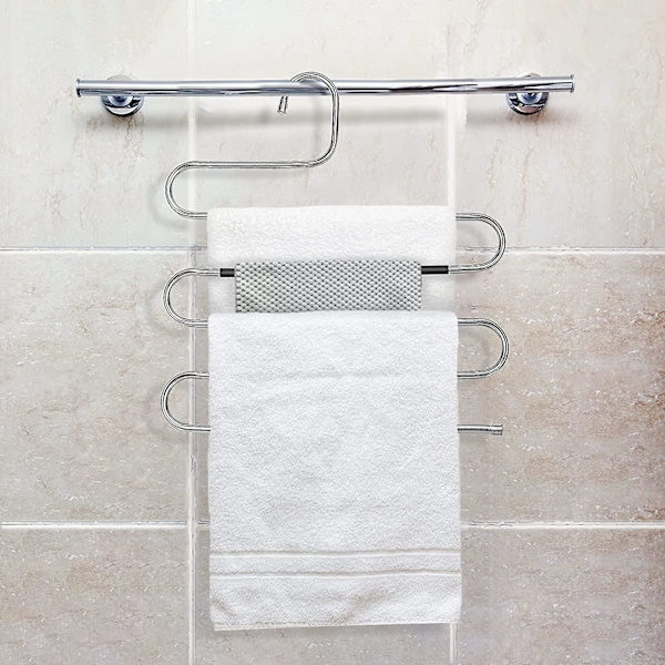 4-pack Multipla Byxhängare Byxhängare 5-lagers Halksäker Metall S-formad Magisk Hängare Platsbesparande Förvaring Organizer För Slipsar Kjolar Handdukar