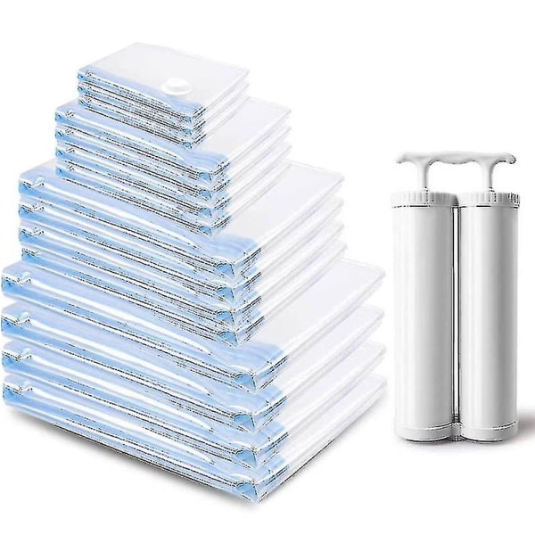 Ssxjv Vakuumpose til madrasser / dyner Opbevaringsposer - Pladsbesparende Vakuumopbevaringsposer til ekstra stor latex / svampemadras Tung - tyk plastik