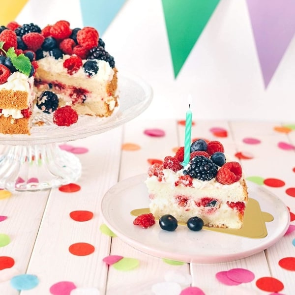 Kakkulaudat Kolmiovaahto Kakkupahvi Cupcake Cake Base Jälkiruokapöydät Jälkiruokabuffet-, hää-, juhla-, kakkuleivonnaiskuppi (100 kpl, kulta)