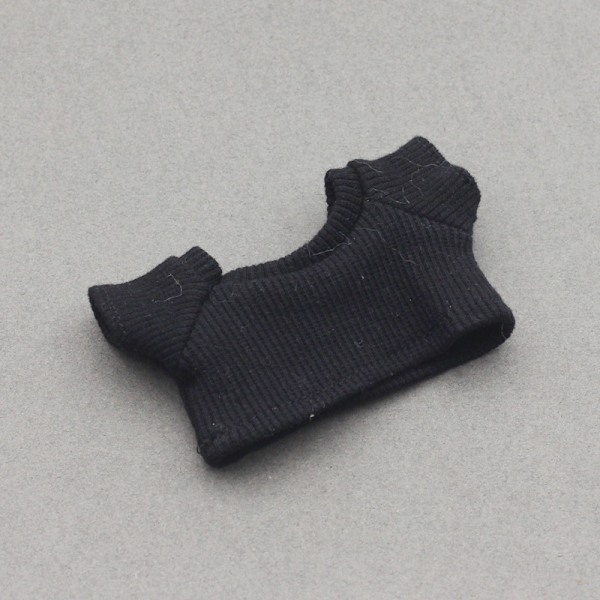 /RYI/17CM Labubu Nukke Labubu Neulottu T-paita Yksiväriset Asusteet Labubu Nuken Vaatteet Neulottu Set Pusero Black