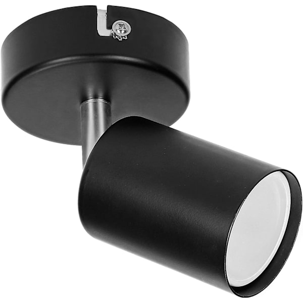 Svart Taklampa med En Huvud 1 Spot Led Justerbar Taklampa Bar Modern Roterande Spotlight För Inomhus Kontor Vardagsrum Kök Hall (svart)