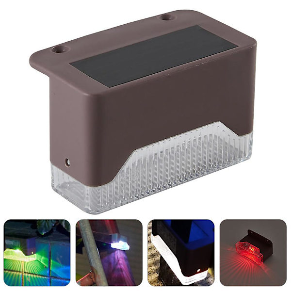 LED-kiskovalaisimet nurmikon lamput terassi maisemavalaisin polku aurinkokennot puutarha seinävalo aurinkoaita White one 8X4.9cm