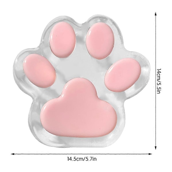 12,7 cm Stor Katteurt Squishie, Kawaii FuFu Squishies, Klæbrig Gelé Katteurt Squeeze, Stressreducerende Squeeze-legetøj til Børn & Voksne Pink_RY